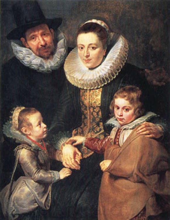 Peter Paul Rubens Fan Brueghel the Elder and his Family (mk01) Norge oil painting art